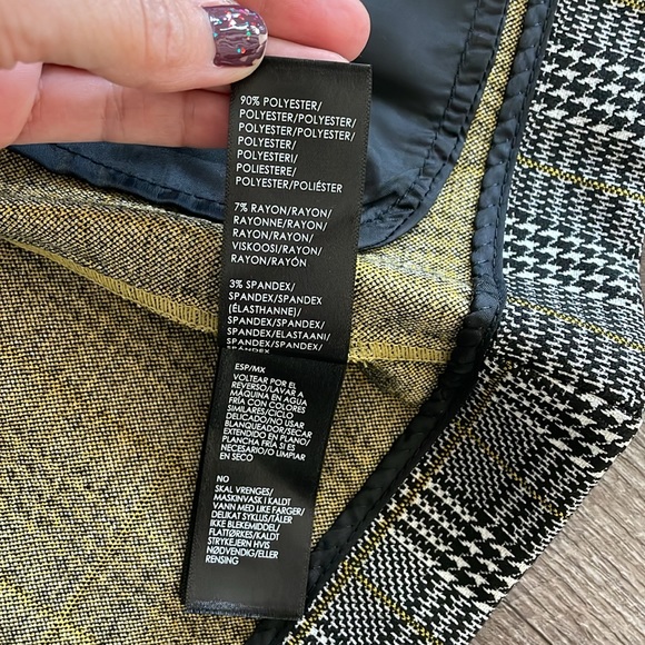 Liverpool Novelty Boyfriend Knit blazer in plaid, XS - Like New - Picture 5 of 8